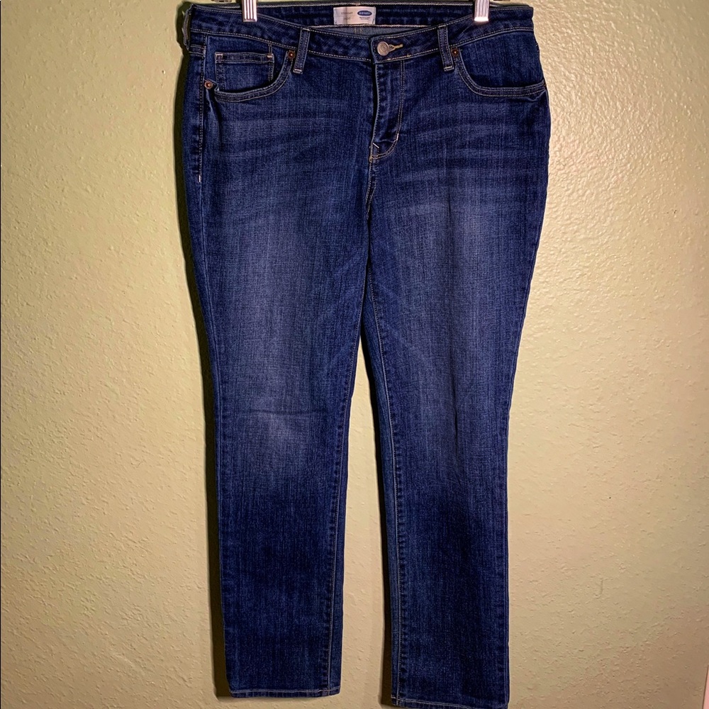 Old Navy Mid-Rise Curvy Straight Jean Power  8R